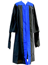 Masters Gown W/Zipper Pull Grad Class Keeper