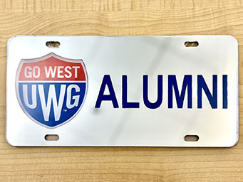 UWG Shield - Alumni License Plate