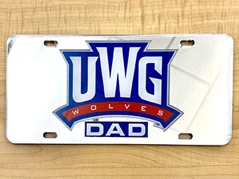 UWG Wolves Dad License Plate