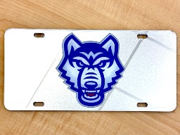 Wolf Head License Plate